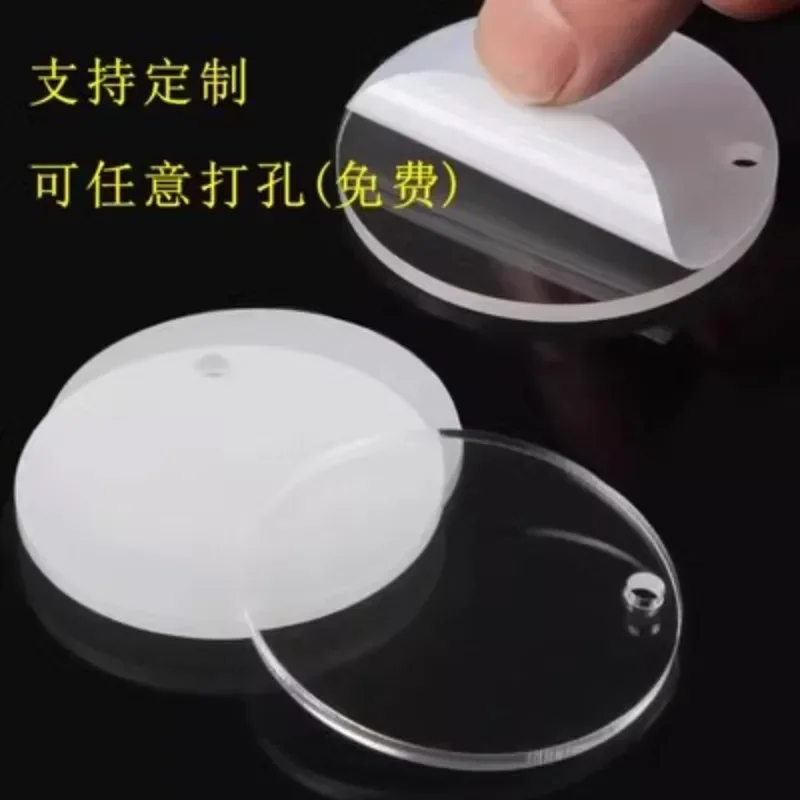 6cm 7cm 8cm 9cm 10cm Okrągły pleksi Przezroczysty przezroczysty arkusz plastikowy płyta akrylowa szkło organiczne
