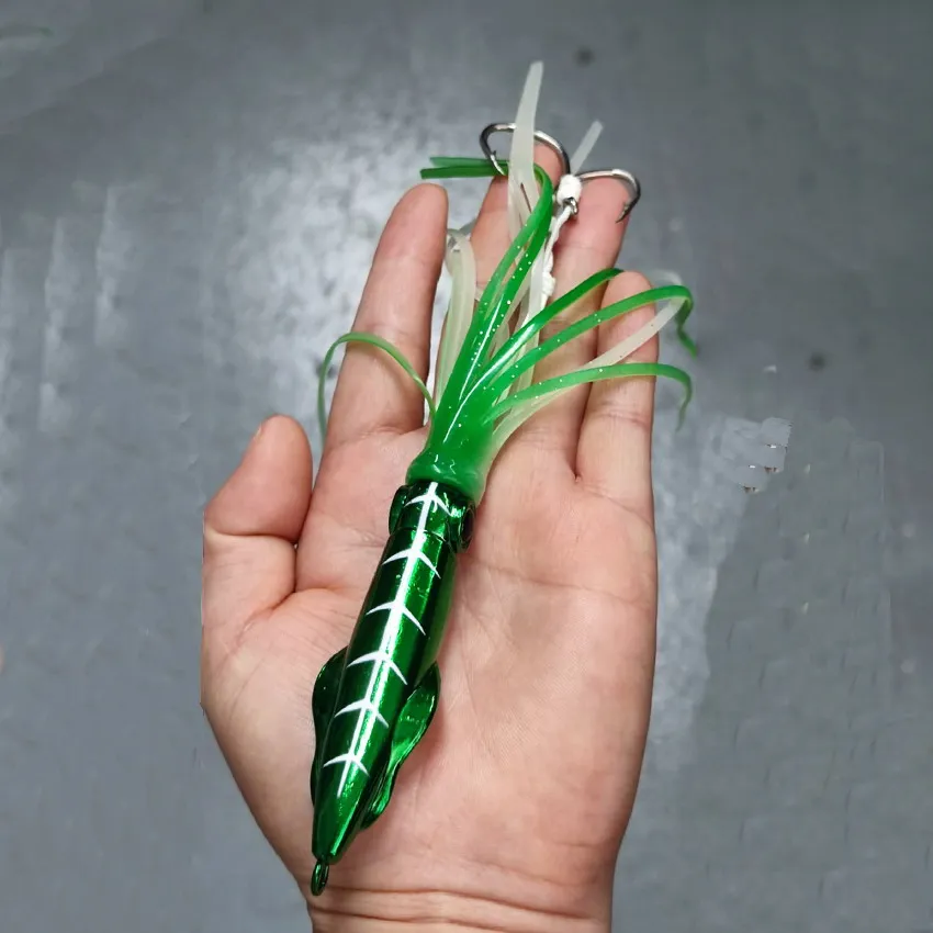 Hohe Qualität Locken Metall Kopf Octopus Rock Angeln Jigging Lure100g 250g Künstliche Köder Pesca Angeln Locken Harten köder Mit Haken – Detail 6