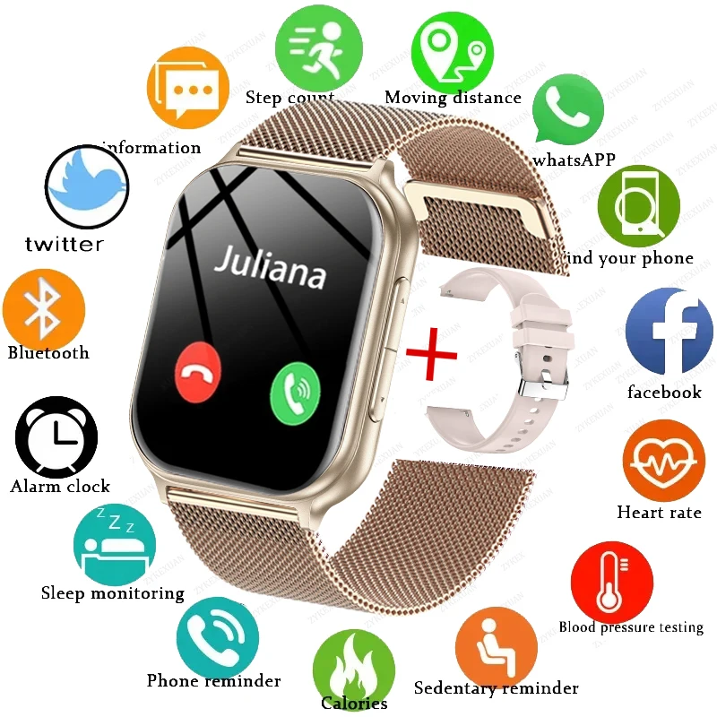

700mAh Lady fashion Smart Watch Men Women Heart Rate Blood Pressure Fitness Tracker Bluetooth Call Smartwatch Man For Android