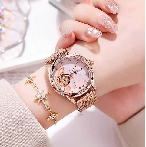 

2024 Fully Automatic Mechanical Watch Women's New Trendy Waterproof and Minimalist Temperament Table Butterfly Double Button