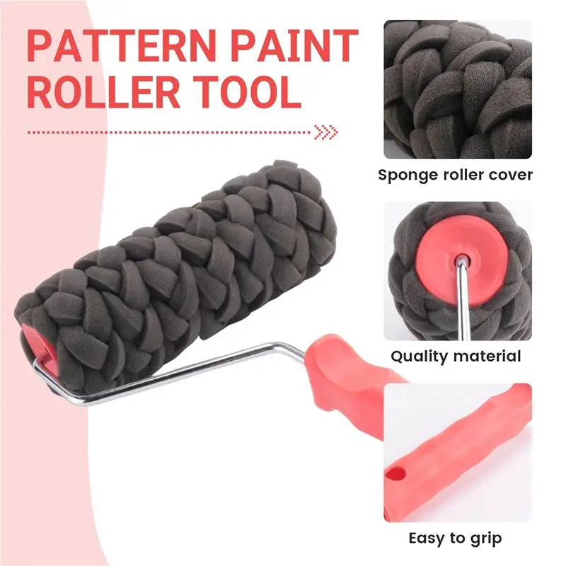 WON نمط رولة دهانات أداة حماية البيئة ختم اللوحة أدوات اسطوانة الزخرفية تقليد الحجر للجدار