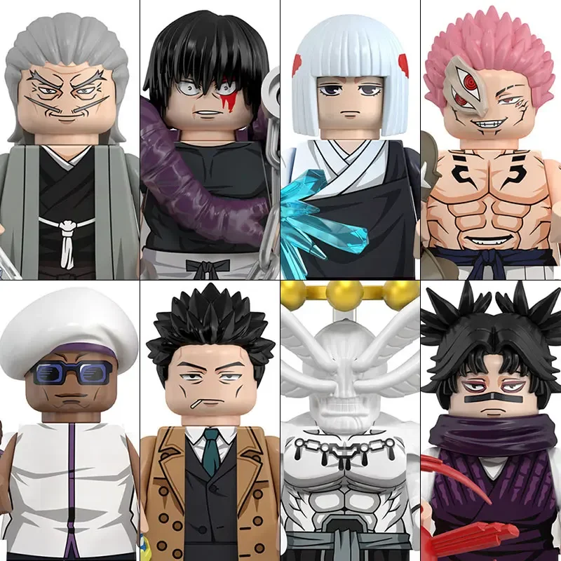 Jujutsu Kaisen Building Blocks 48Pcs Gojo Satoru Itadori Yuji Ryomen Mini Action Figure Christmas Gift for Kids Accessories view 4