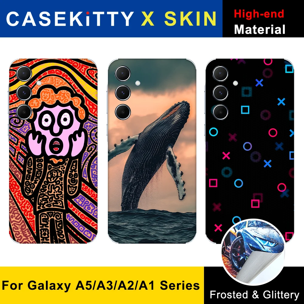 CASEKiTTY Skin Back Film For Samsung Galaxy A55 A54 A53 Sticker A34 A35 Protective Deca Wrap Side Frame Back Screen Protector