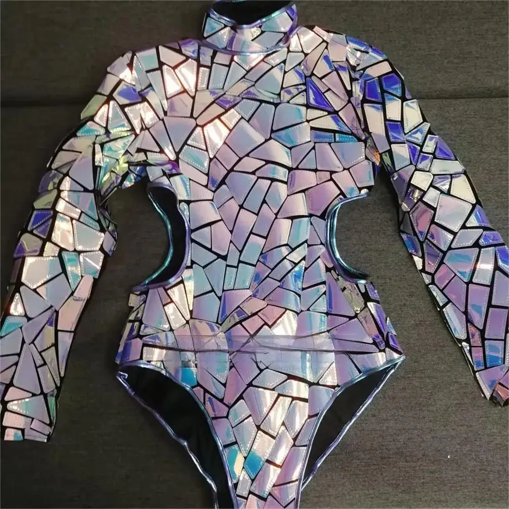 Body con cinturino ritagliato da donna, costume Gogo, ballerina femminile, body da danza jazz, festa in discoteca, performance sexy, abbigliamento da palcoscenico