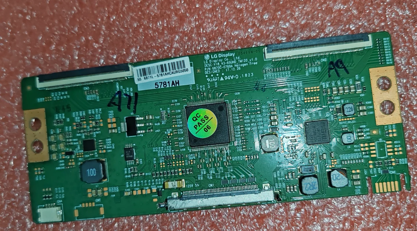 T V18_43-65UHD_TM120_v1.0 logic board 4K t-con untuk 43 inci, 55 inci, 65 inci