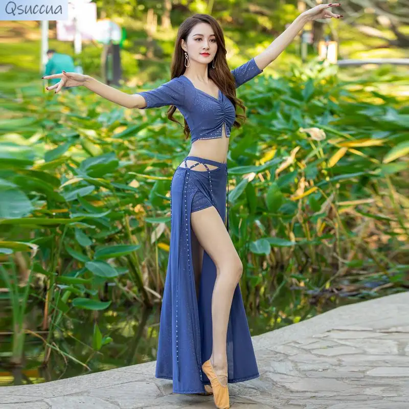 

Belly Dance High-End Practice Clothes Sexy Suit Long Skirt Women