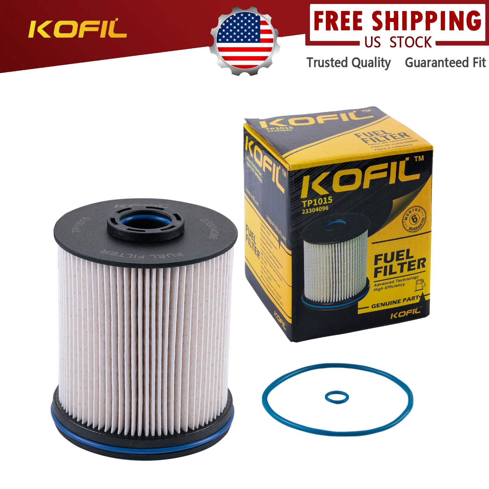 TP1015 Fuel Filter for 6.6L Duramax Diesel Fuel Filter 17-21 Chevrolet Silverado/GMC Sierra 2500HD 3500HD 14-18 Chevrolet Cruze