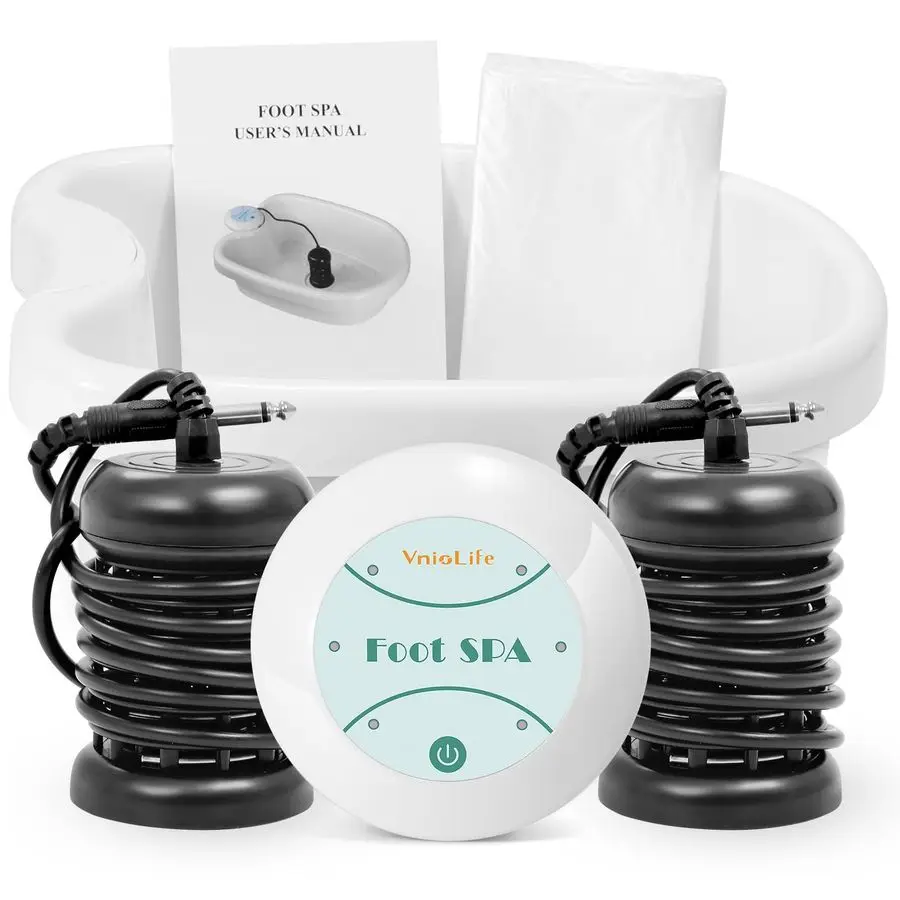 

Foot Bath Detox Machine with Bag, Portable Foot Detox Machine, Ionic Foot Spa Ion Cleanse for Home Beauty Salon Spa with Arrays,