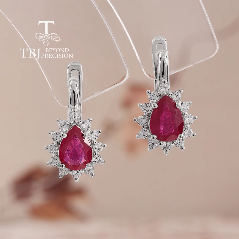 

2026, Серьги из стерлингового серебра 925 пробы с простым дизайном, с натуральным рубином (камень рождения июля), изысканные ювелирные изделия для женщин, для банкетов и вечеринок
