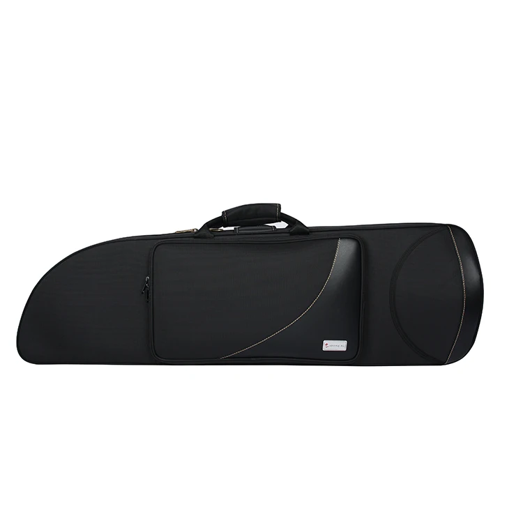 Waterproof Fabric Tenor Slide Trombone Carrying Case Shockproof Protective Instrument Storage Bag for Musicians Transport