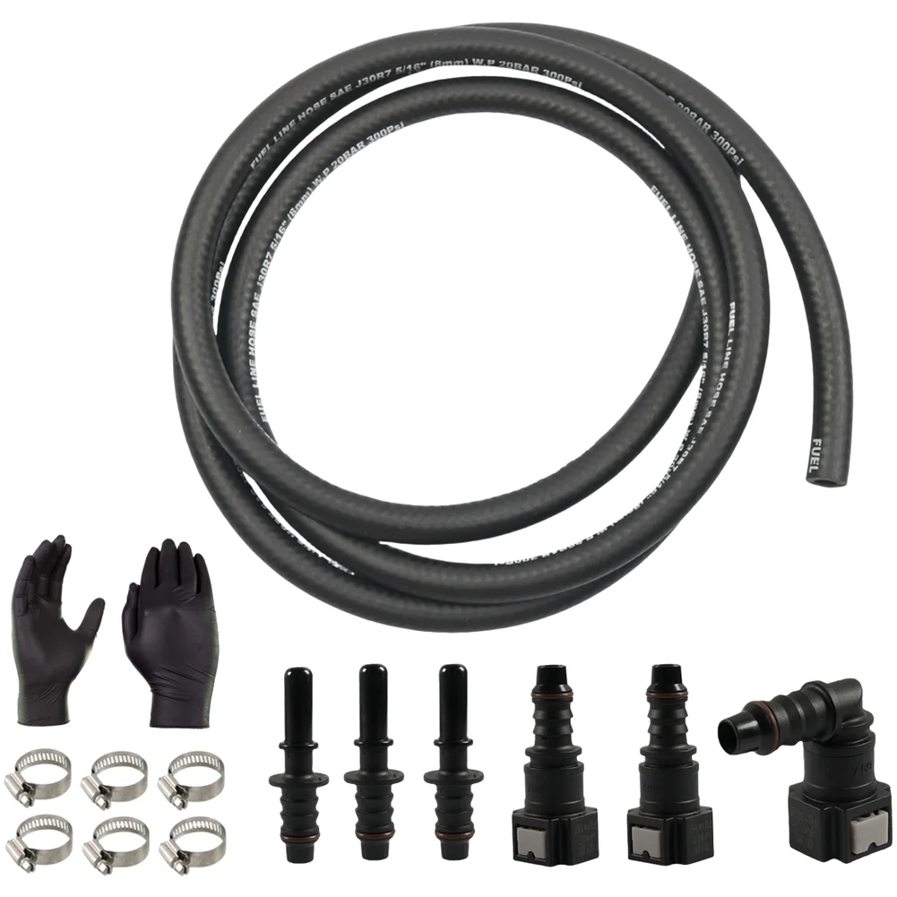 Stainless Clamp Assembly Automotive Quick Coupler Tool-free Installation Secure Attachment Design Fuel Line Replacement Kit
