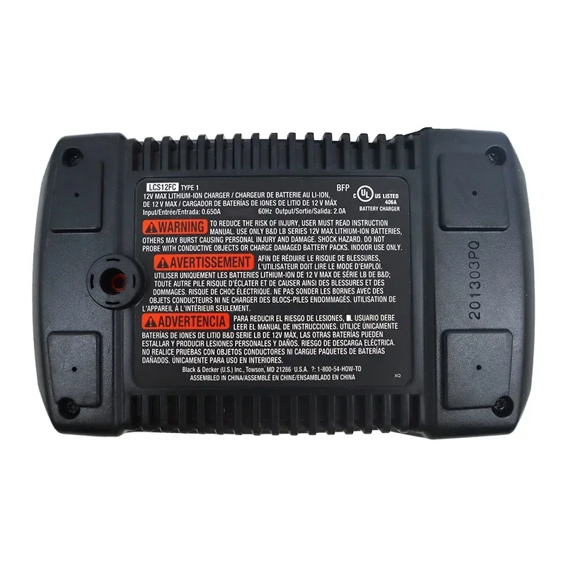 Dawupine-Carregador de bateria Li-ion usado e recondicionado para Black Decker, 10.8V, 12V, LB12, LB1310 Series, furadeira elétrica, chave de fenda