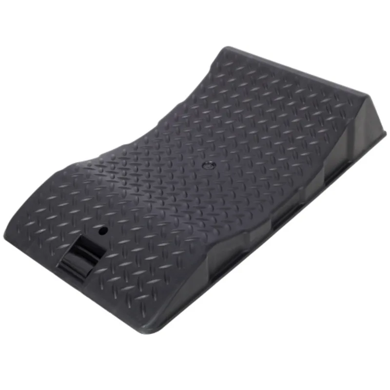 Heavy duty Rubber Wheel Stopper With Storage Bag Foldable Car Ramp Pad For Vehicle Tire Protection And Garage Organization