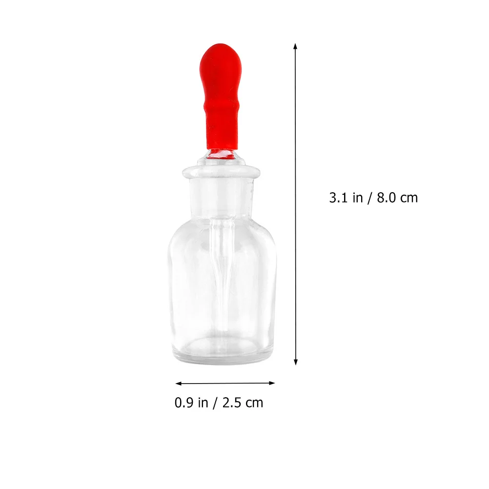 

3 PCS Droppers Bottle Refillable Essential Oil Glass Bottles Compact Perfume Sub