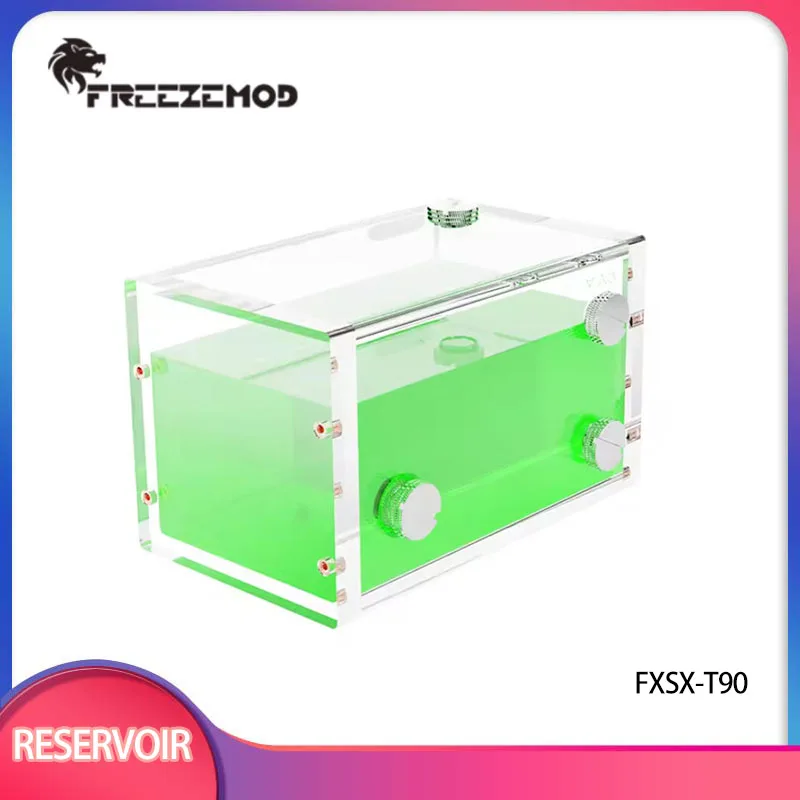 

FREEZEMOD 700ML Square Liquid Storage Reservoir Water Cooled Acrylic Internal Filtration Water Tank Main Body / FXSX-T90