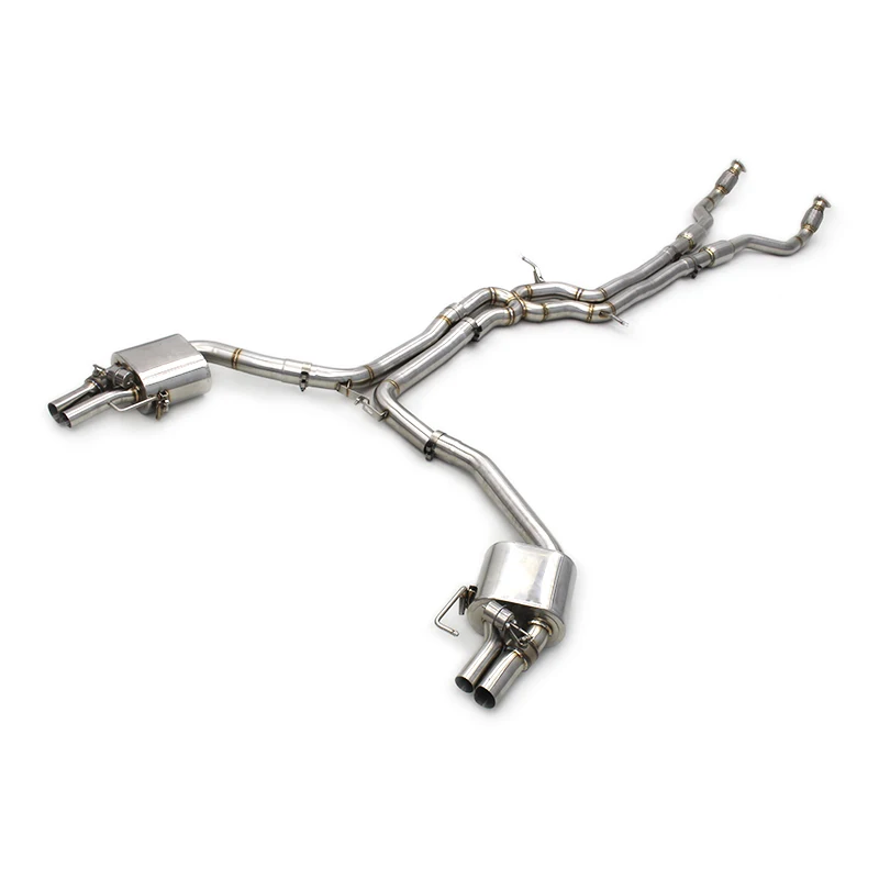 

For Audi RS6 C7/C7.5 4.0T 2013-2018 Engine Auto Sound Exhaust Valved Muffler Exhaust System