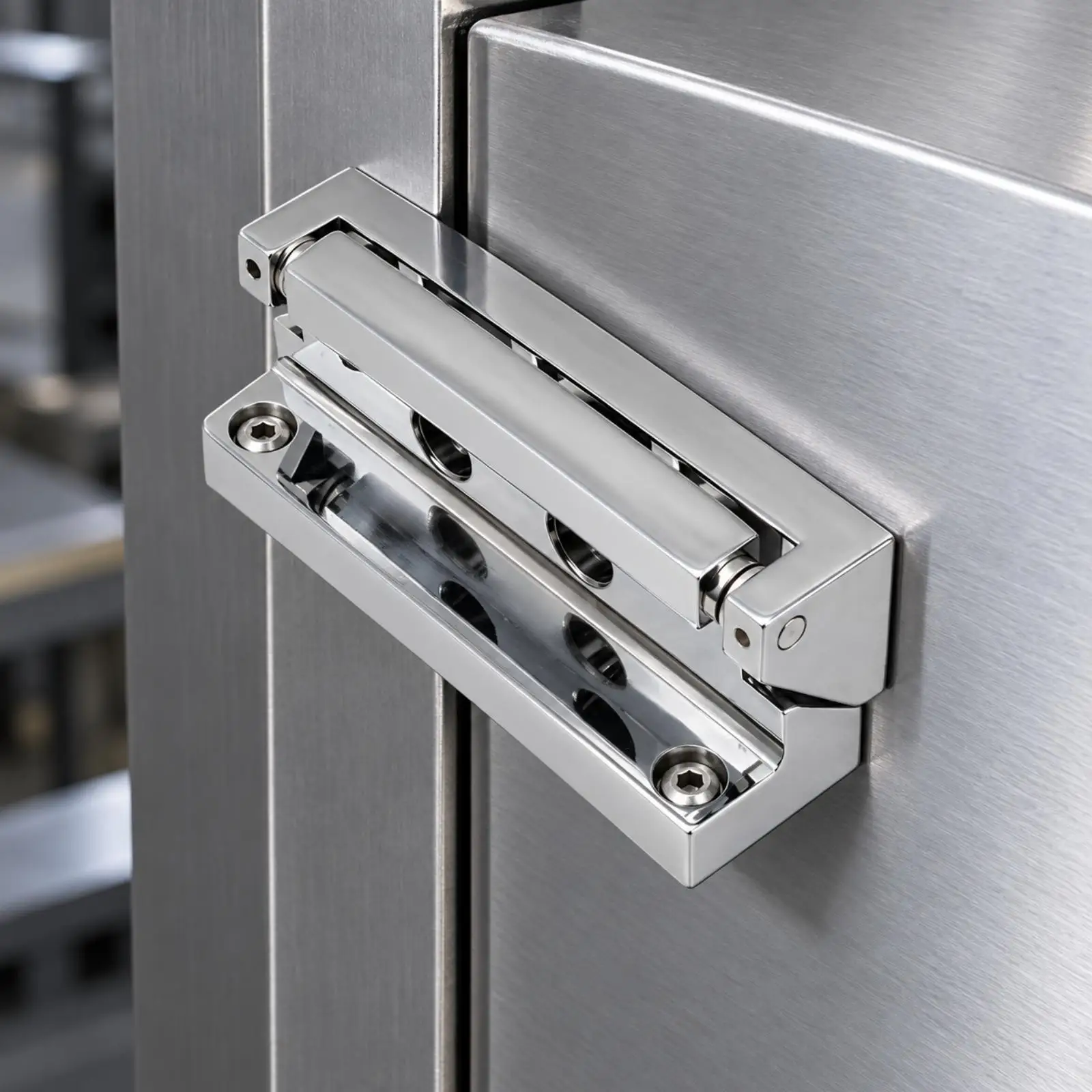 Zinc Alloy Industrial Hinge Adjustable Heavy-Duty Equipment Hinge with Adjustment Slots High Weight Capacity Sturdy