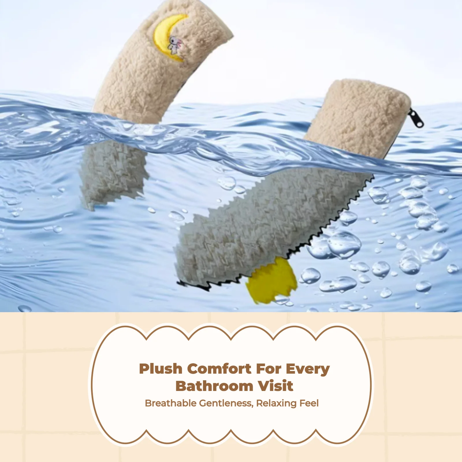 

Плюшевая накладка на сиденье унитаза, мягкая, с застежкой, для ванной комнаты, для взрослых