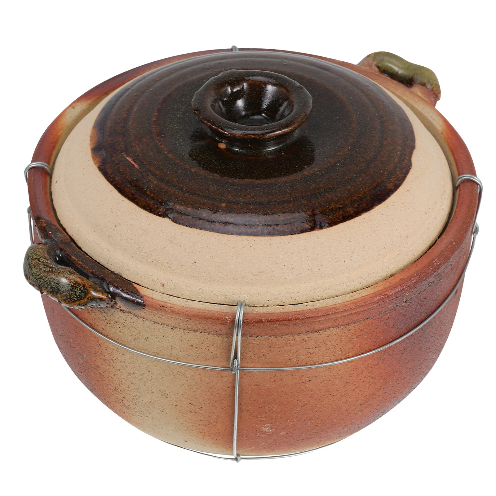 

Ceramic Clay Pot Traditional Cooking Stove Safe for Open Flame Even Heat Distribution Enhances Flavor and Nutrition for Family