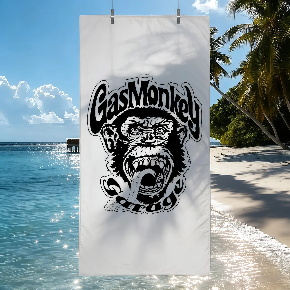 Cool G-Gas Monkey G-Garage Towel Sports Quick Dry Travel Camping Sandproof Soft Light Large Beach Towel