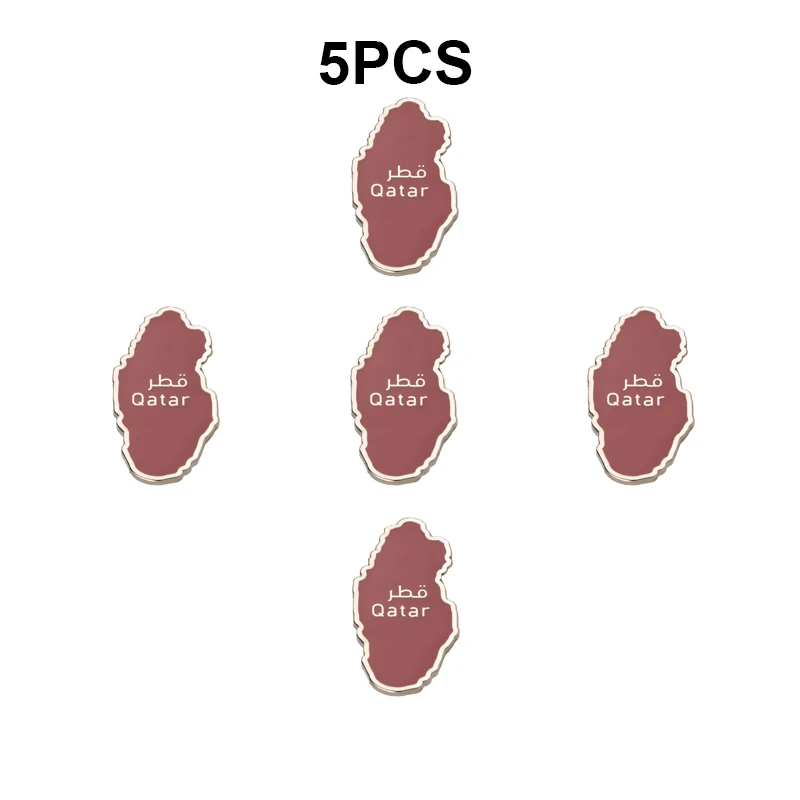 5-10-50-100 قطعة علم قطر شارة بروش دبابيس التلبيب الطبيعية العلم التلبيب دبابيس علم الدولة شارة #1