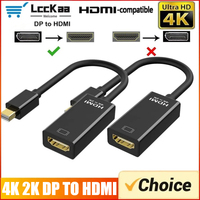 Mini 1.4 Displayport To HDMI-compatible Adapter Connect Converter 4K 2K 1080P for MacBook Surface Laptop TV Monitor Projector