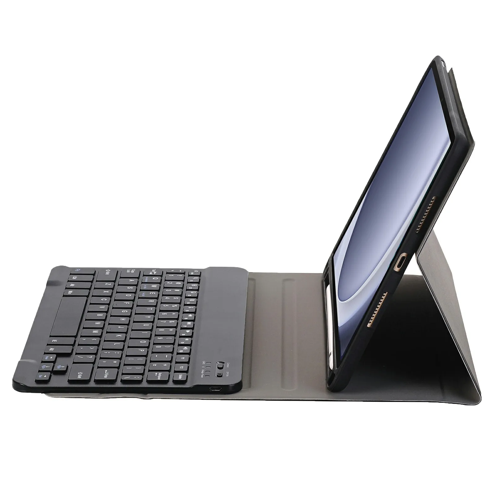 Picture 6: A09B For Samsung Galaxy Tab A9+ X210 X215 X216 Stand Cover + Bluetooth-compatible Keyboard with Pencil Holder - Black