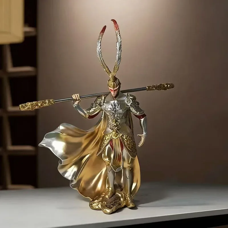 Sun Wukong Buddhist Figurines Resin Accessories Model Room Office Sculpture Decoration Home Livingroom Cabinet Statue Ornaments