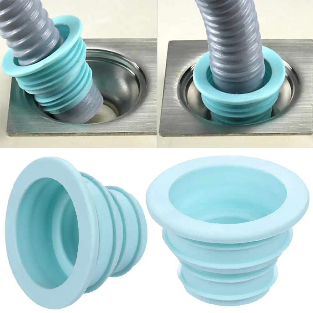 1PC Water Trap Deodorant Washing Machine Silicone Sewer Seal Ring Sealing Plug Pool Floor Drain