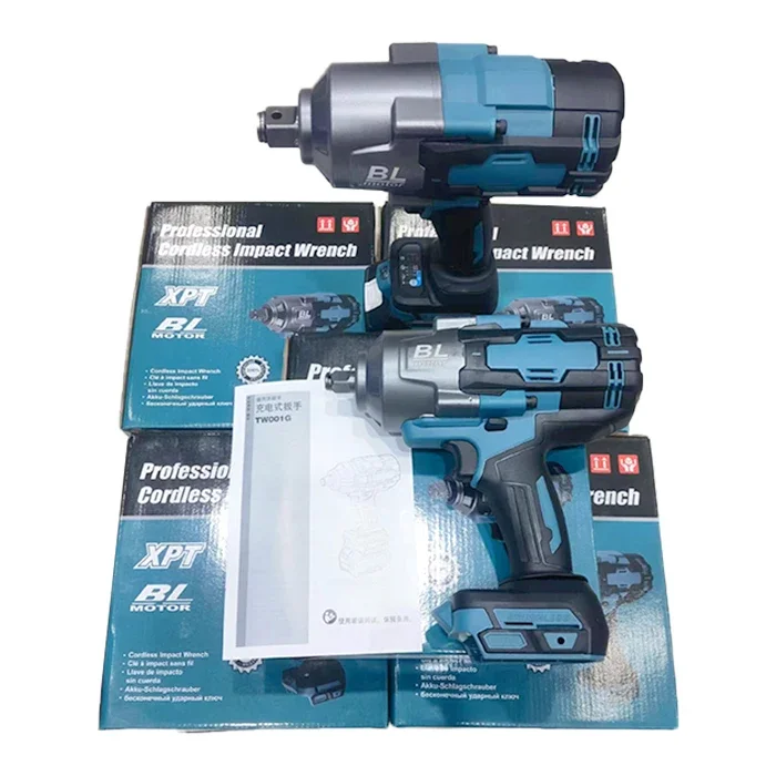 Professional Cordless Air Impact 2100NM Impact Wrench Powerful Brushless Wrench Electric Power Wrenches