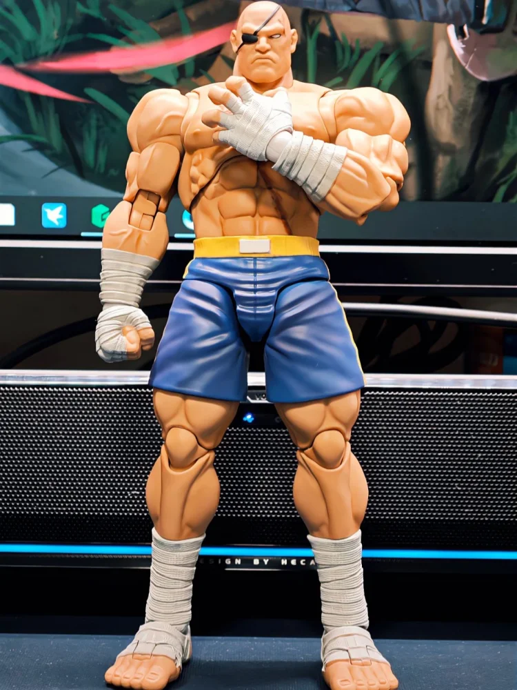 

Storm Toys 1/12 Street Fighter Zero3 Sagat Action Figure Sfsa03 Articulated Figure Collection Model Desktop Ornaments Gifts
