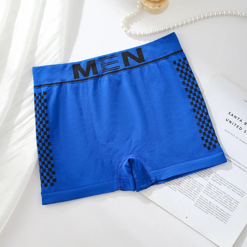 

Men's panties close-fitting seamless boxers mid-waist sports boxers