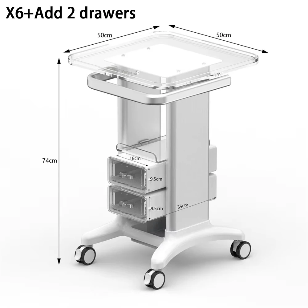 Drawer Laptop Trolley Clinic Oral Instrument Trolley