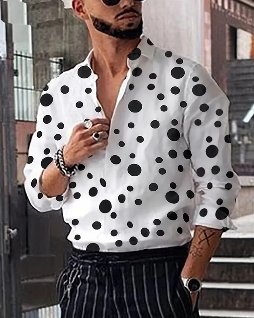 Polka dot sweatshirt mens sale