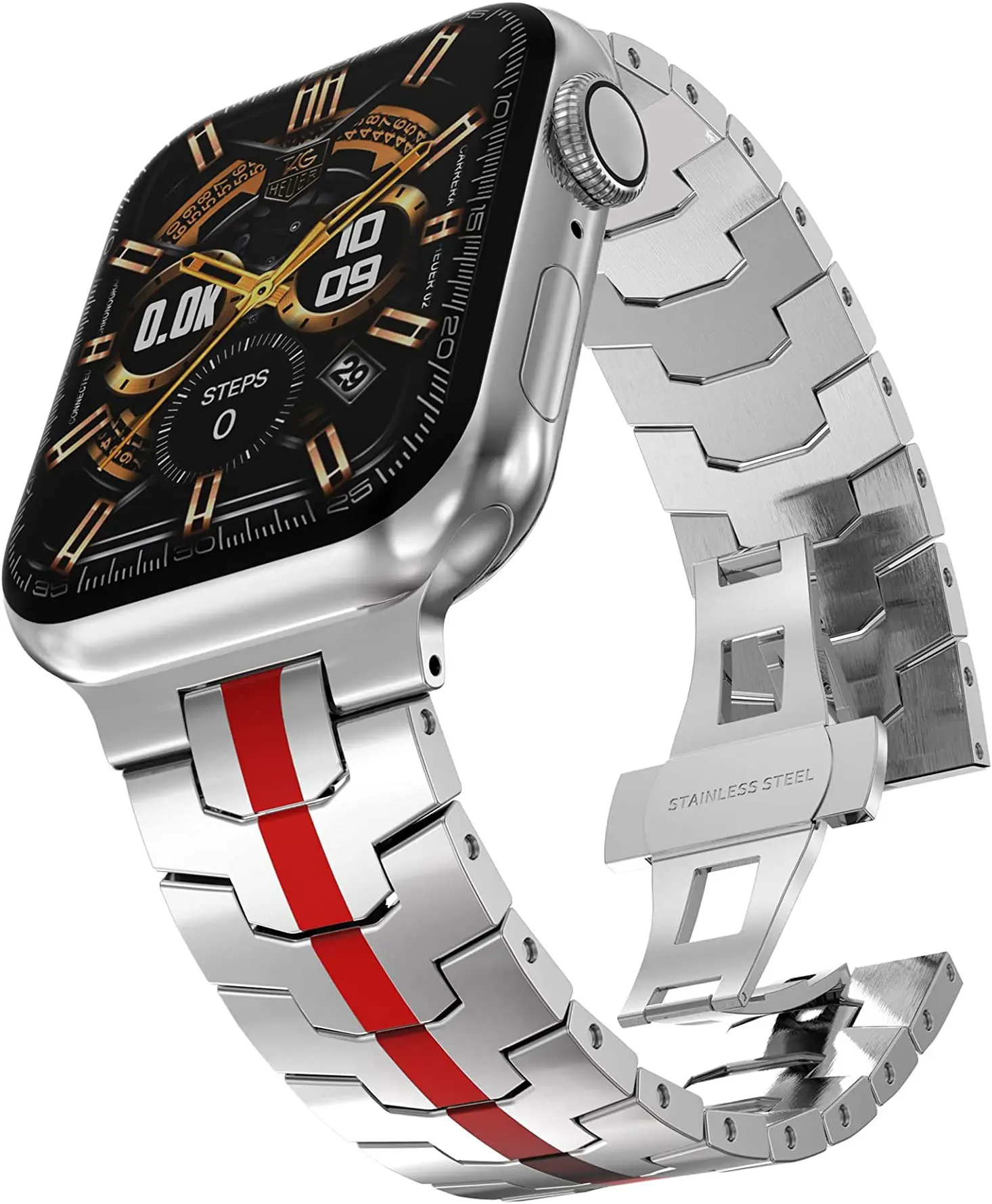 Metal Band For Apple Watch Ultra Band 49mm 45mm 41mm 44mm 40mm 42mm Bracelet Wristband iWatch Series 9 8 7 SE 6 5 4 3 Correa