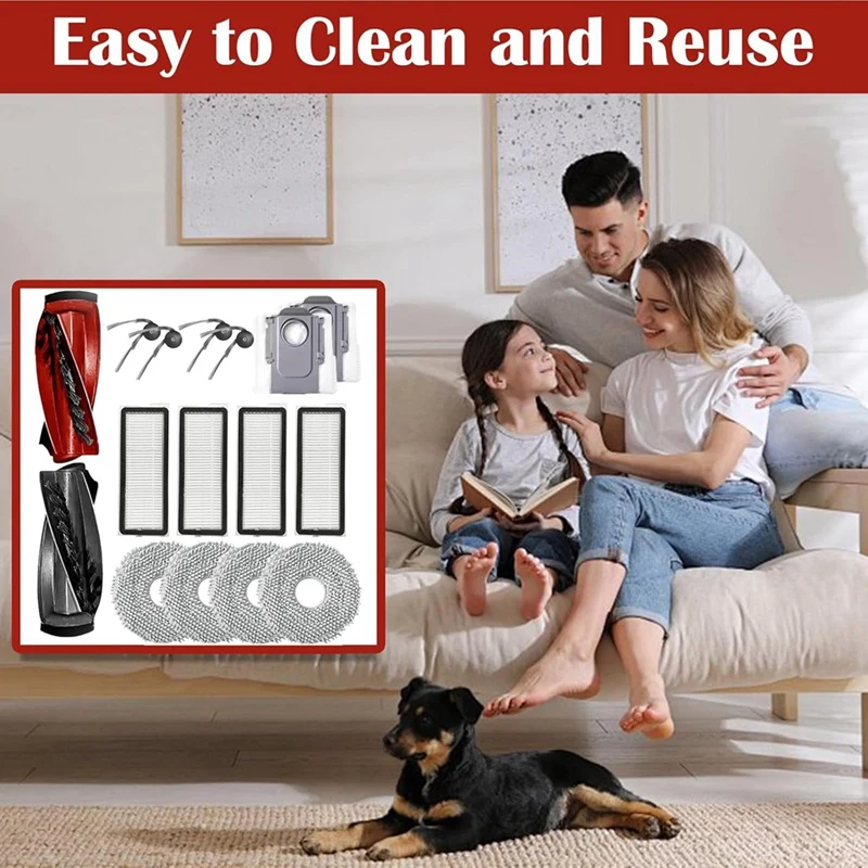 Запасные части JDZD для Super пылесоса Roborock Qrevo Curv/P20 Pro, основная боковая щетка, фильтры Hepa, тканевые мешки для пыли