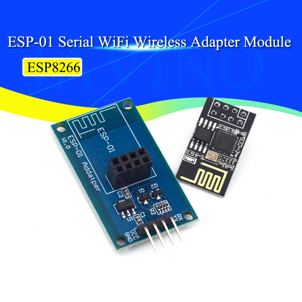 ESP8266 ESP-01 Serial WiFi Wireless Adapter Module 3.3V 5V Esp01 Breakout PCB Adapters Compatible For arduino