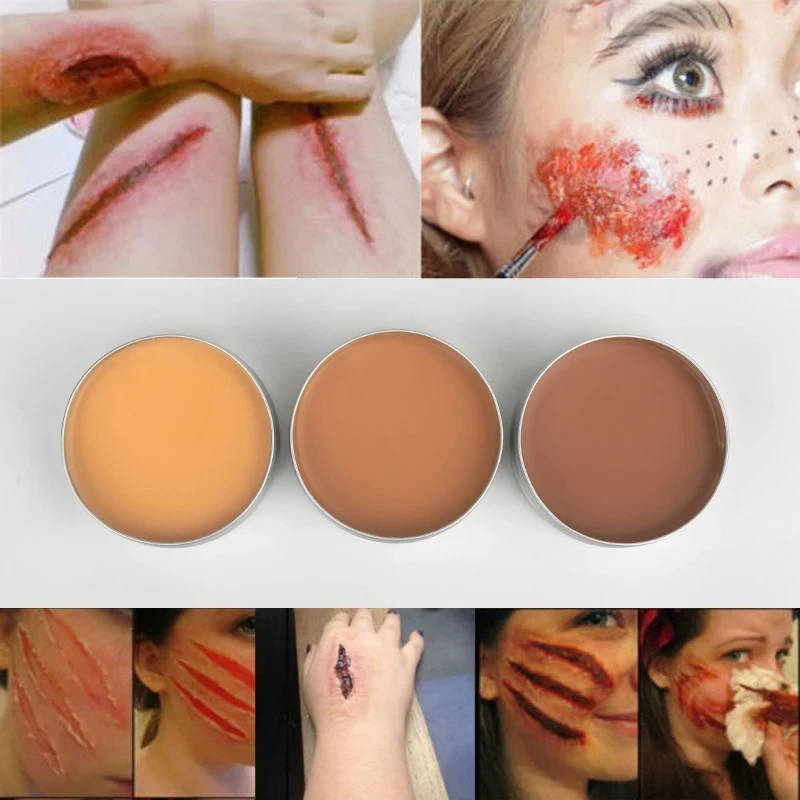 Scar Wax SFX Special Effects Makeup Wound Skin Makeup Halloween Fake Nose Stage Body Paint Fancy Fake Wax Body Face Painting