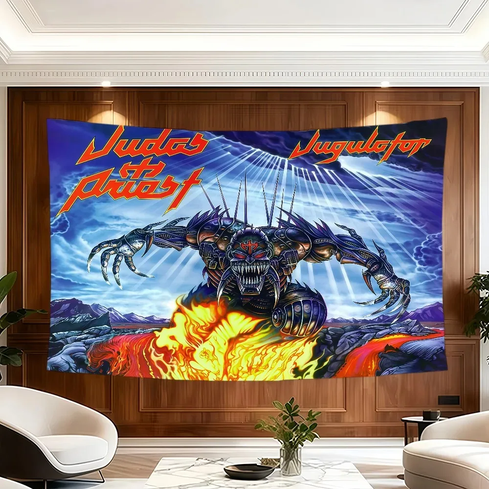 Band J-Judas P-Priest flag Decorative Banners Suitable For Outdoor Camping Family Parties And Garden Walls Gift