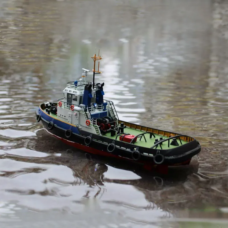 Pełnowymiarowa symulacja RC Smit Tugboat Model Kit DIY Ręcznie składany model statku Zabawka Prezent Inżynieria morska Kolekcja statków