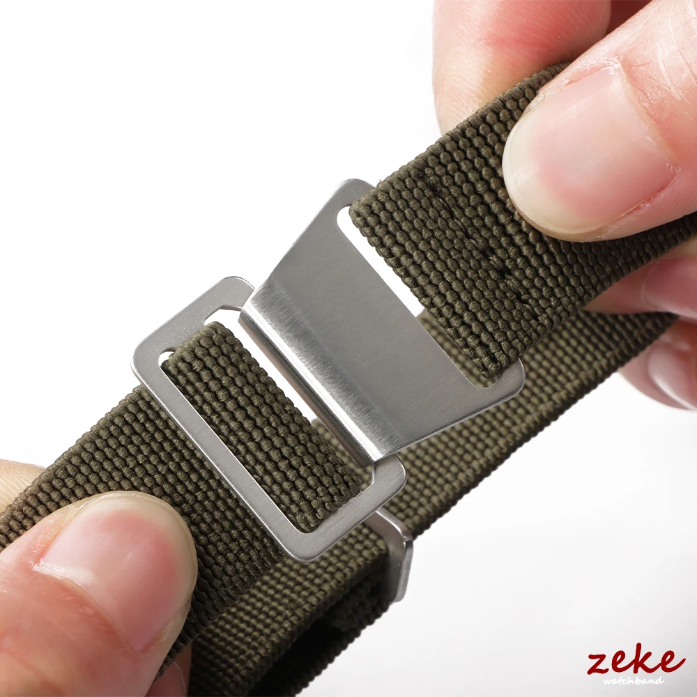 18/20/22mm Nylon Watchbands Parachute Elastic Breathable Skin Friendly Straps for Rolex Water Ghost for Omega for Tudor Bracelet image 5