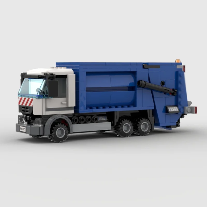 City Car Model MOC Building Bricks Classic City Garbage Truck Modular Technology Children Holiday Gifts Assemble Toys Suit