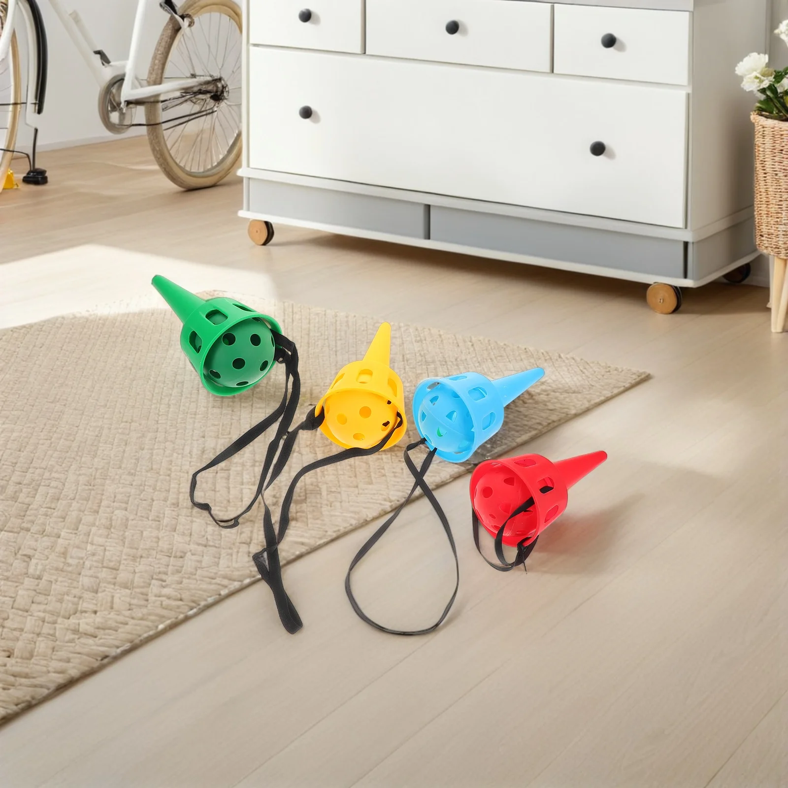 4 ensembles de jouets d'extérieur pour enfants, équipement de jeu, balles de Coordination œil-main, jeux de lancer, jeux de plein air pour enfants, balle de capture à la main