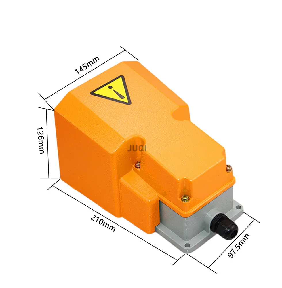 LTH-1/6 Foot Switch Aluminum Shell Machine Tool Parts Silver Point Electrical Power Industrial Reset pedal switch