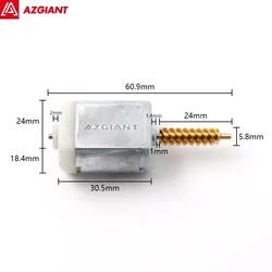 Azgiant high quality replacement motor for FC-280PC-24105 Tailgate Trunk Lock Motor