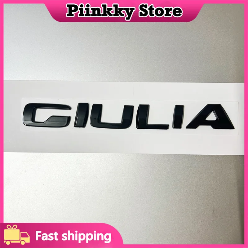 Stiker dekorasi huruf ekor logam mobil, untuk Q4 Giulia stapvio Aksesoris modifikasi eksterior