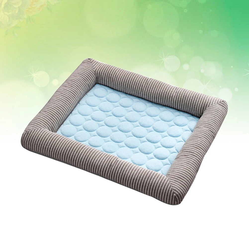 

Ice Silk Cat Nest Blue Pet Cushion Washable Durable for Dogs Sleeping Indoor Beautiful