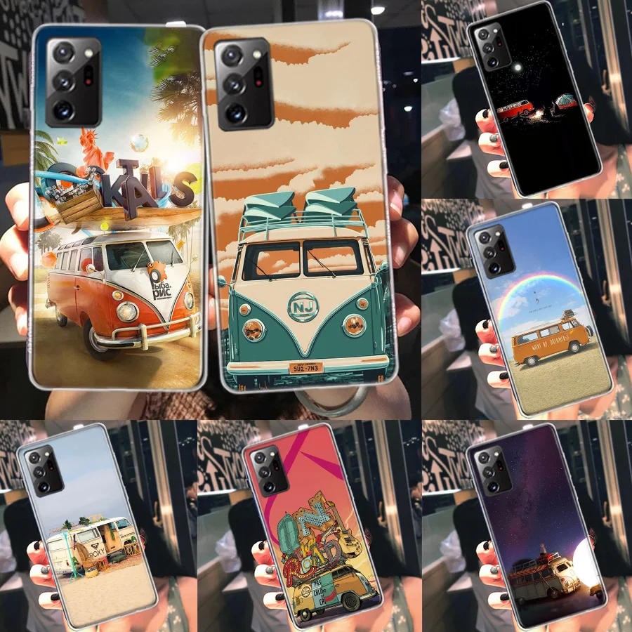 Combi Van Surf Phone Case For Galaxy Samsung A02S A03S A04S A05S S8 A15 A25 A35 A55 A9 A8 A7 A6 J8 J6 J4 Plus S7 S10 Lite 2020 C