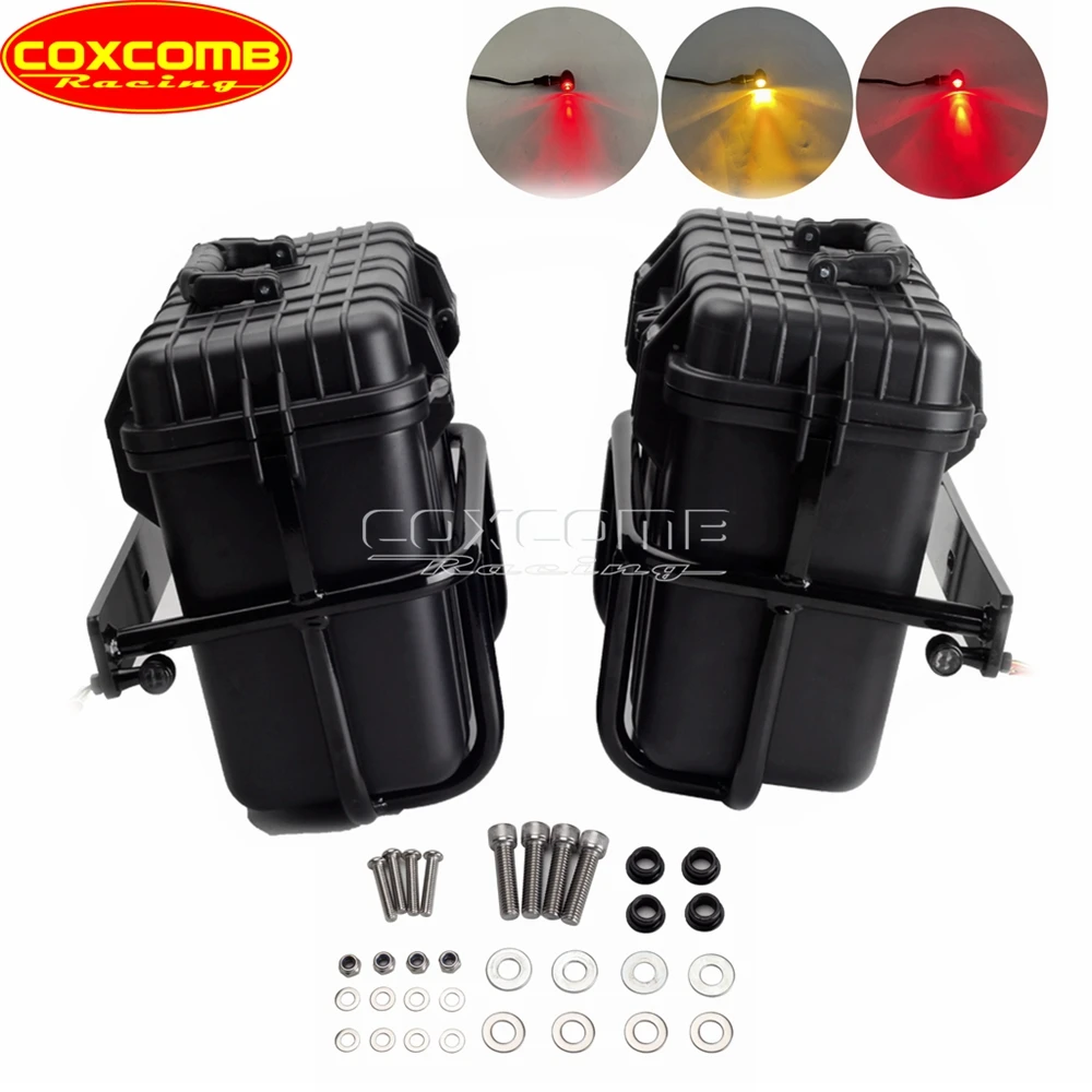 2x sakiewy boczne sakiewkowe z bagażnik uchwyt mocujący dla miękka końcówka Harley Deluxe Slim Sport slide Street Bob FLFB — zdjęcie 7