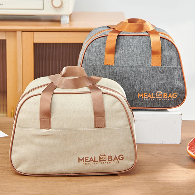 Bolsa térmica Oxford para el almuerzo, bolso de mano para el trabajo, organizador para alimentos, bolsas de comida, caja de Picnic, enfriador